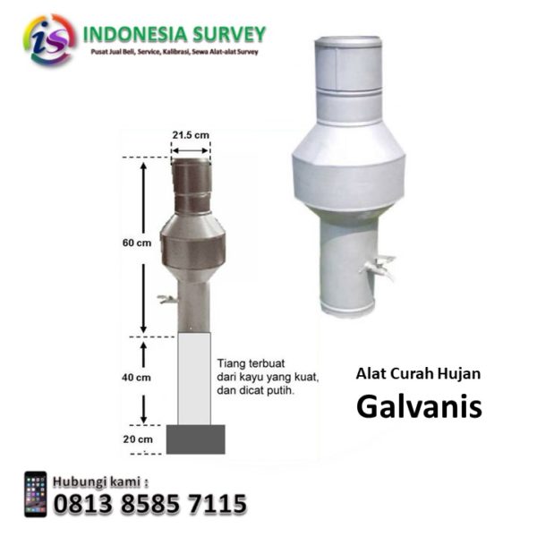 Jual Alat Ukur Curah Hujan Ombrometer Obs Galvanis 6618